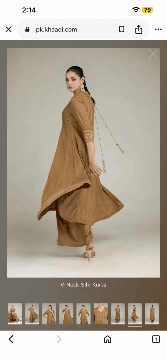 Khaadi | Luxury | Raw Silk | 2-Piece | Ready to Wear | Brown - Shopping Haul