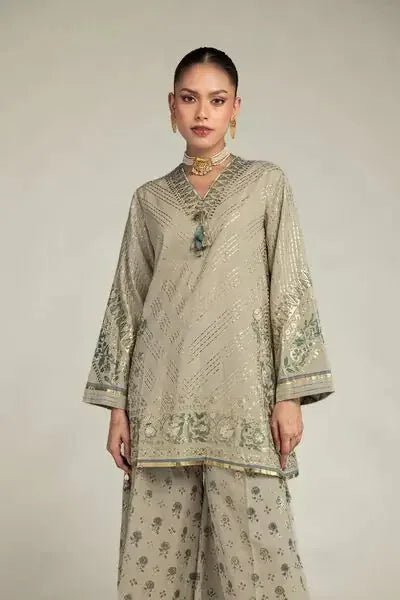 Khaadi | Luxury | Raw Silk | 2-Piece | Ready to Wear | Grey - Shopping Haul