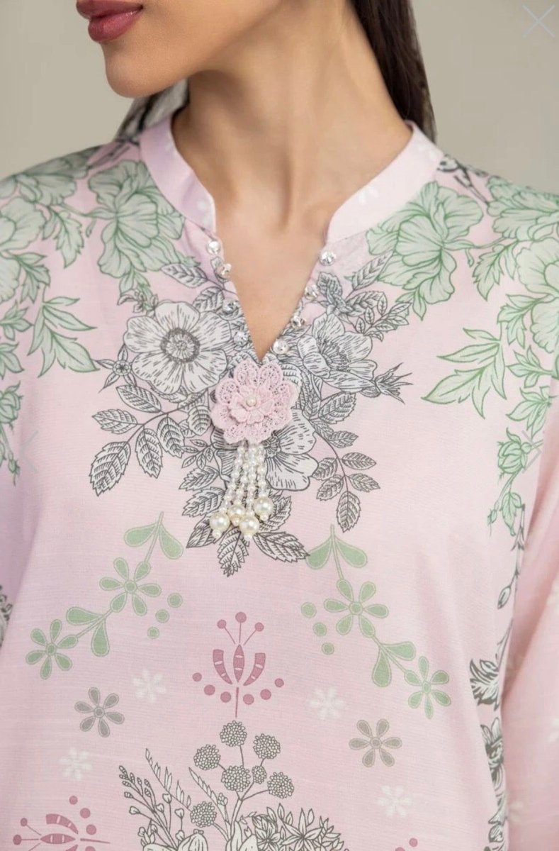 Khaadi | Luxury | Raw Silk | 2-Piece | Ready to Wear | Pink