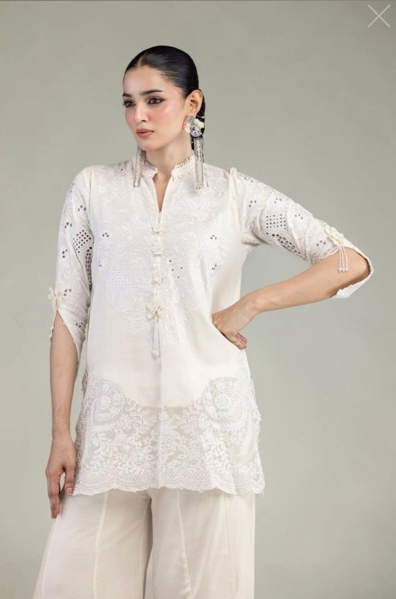 Khaadi | Luxury | Raw Silk | 2-Piece | Ready to Wear | White