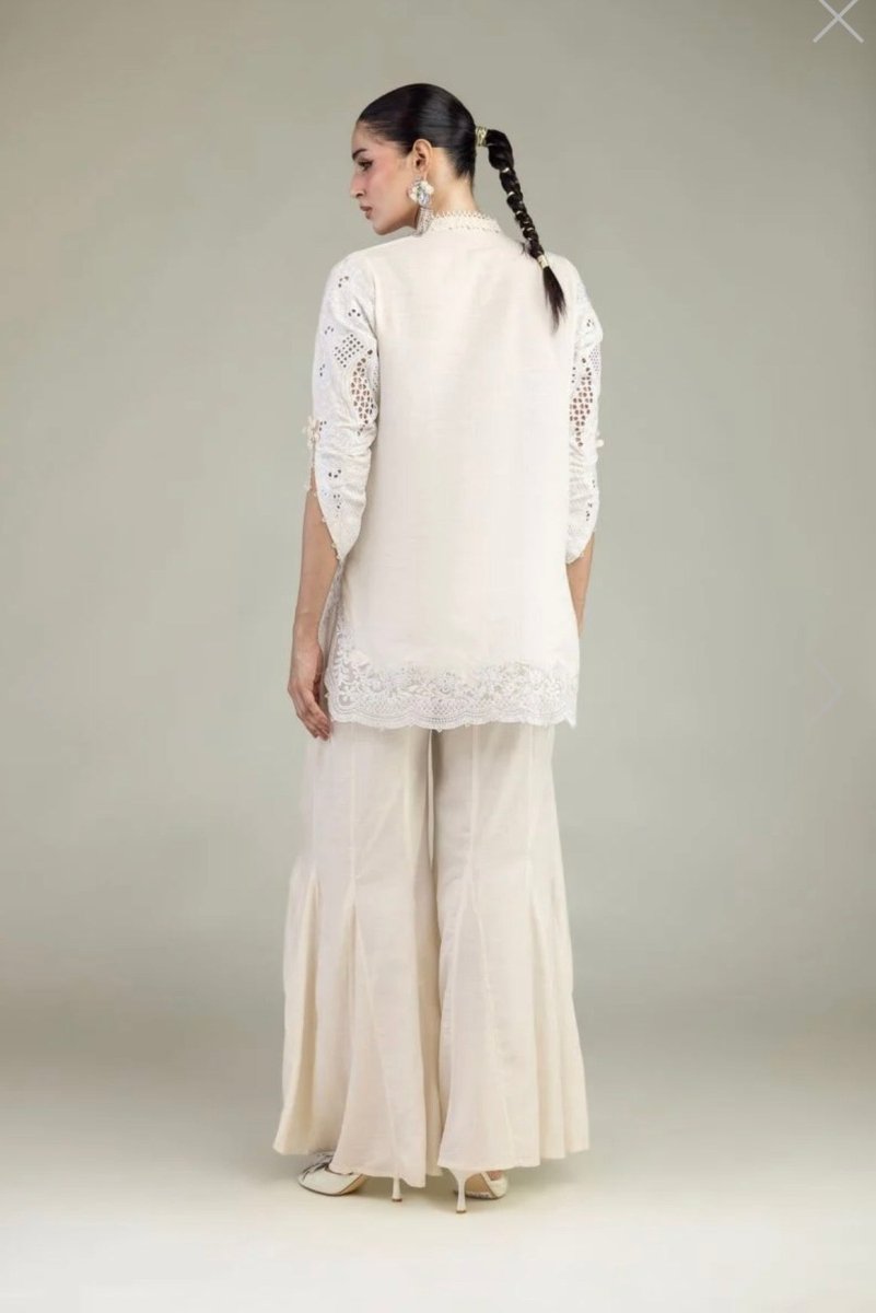 Khaadi | Luxury | Raw Silk | 2-Piece | Ready to Wear | White