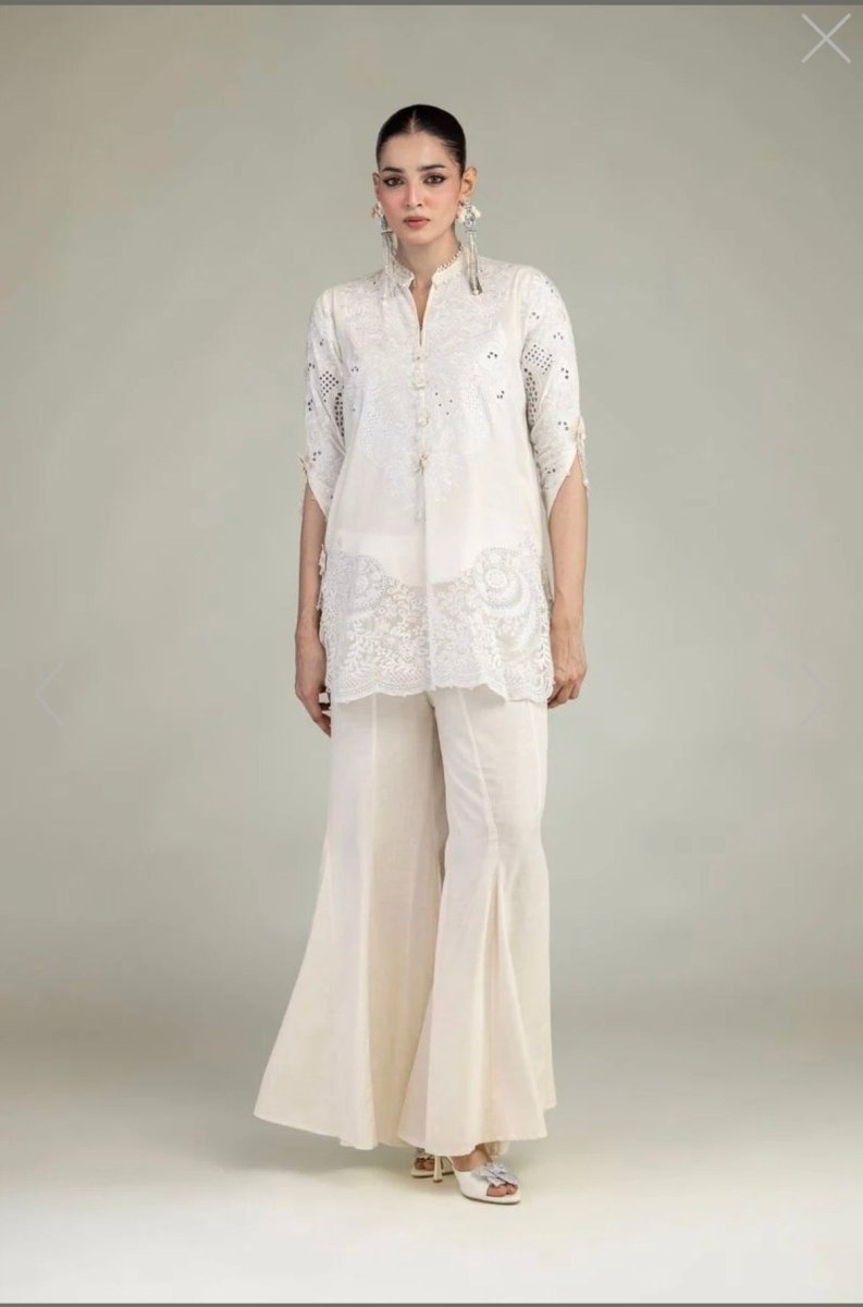 Khaadi | Luxury | Raw Silk | 2-Piece | Ready to Wear | White