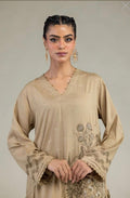 Khaadi | Luxury | Raw Silk | 3-Piece | Ready to Wear | Beige - Shopping Haul