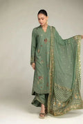 Khaadi | Luxury | Raw Silk | 3-Piece | Ready to Wear | Green - Shopping Haul