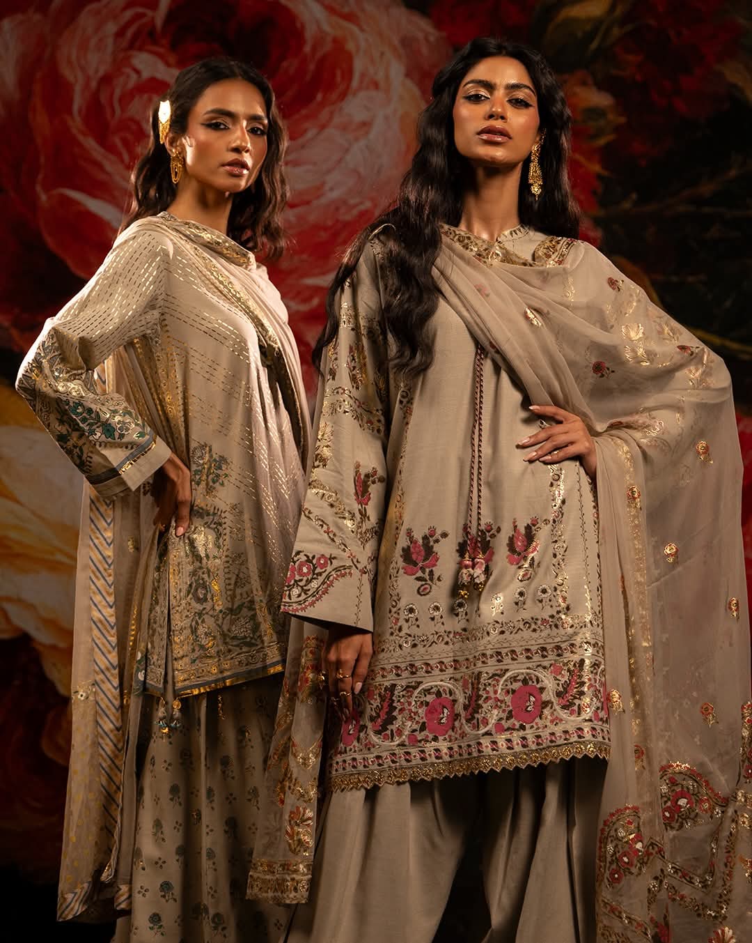 Khaadi | Luxury | Raw Silk | 3-Piece | Ready to Wear | Grey - Shopping Haul