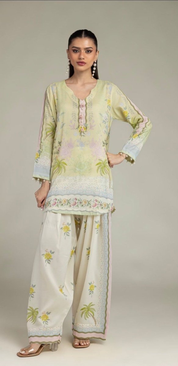 Khaadi | Luxury | Raw Silk | 3-Piece | Ready to Wear | Lime