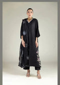 Khaadi | Luxury | Raw Silk | Kaftan | 3-Piece | Ready to Wear | Black - Shopping Haul
