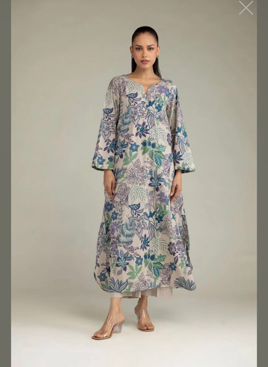 Khaadi | Printed | Lawn | 2-Piece | Ready to Wear | Beige Multi - Shopping Haul