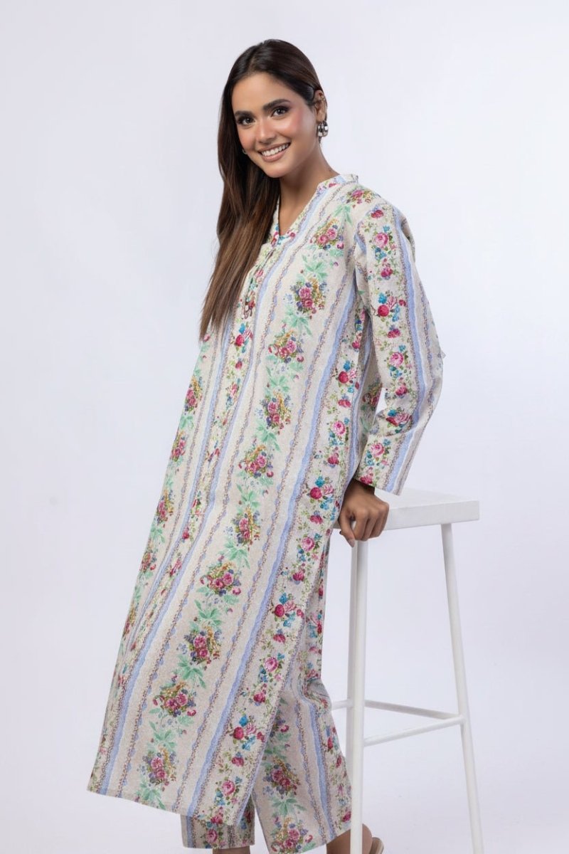 Khaadi | Printed | Lawn | 2-Piece | Ready to Wear | Beige Multi - Shopping Haul