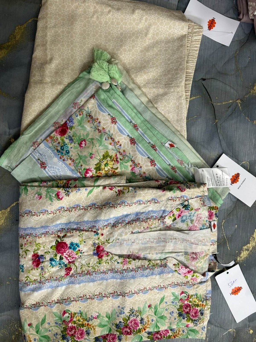 Khaadi | Printed | Lawn | 2-Piece | Ready to Wear | Beige Multi - Shopping Haul