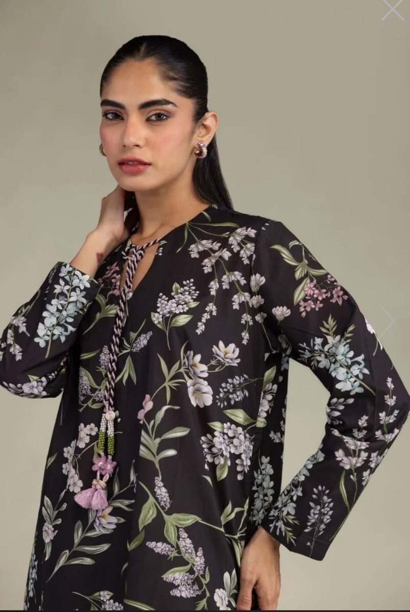 Khaadi | Printed | Lawn | 2-Piece | Ready to Wear | Black - Shopping Haul