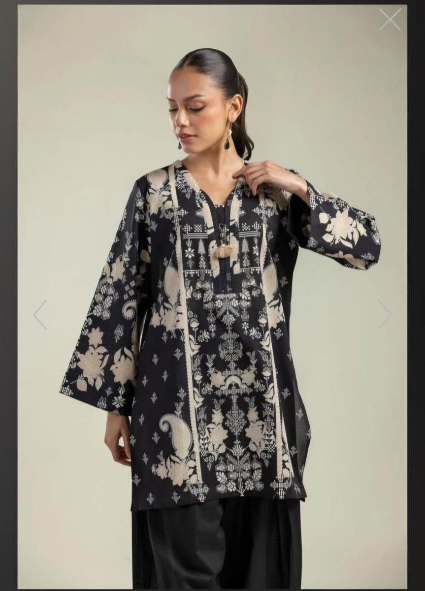 Khaadi | Printed | Lawn | 2-Piece | Ready to Wear | Black Pattern - Shopping Haul