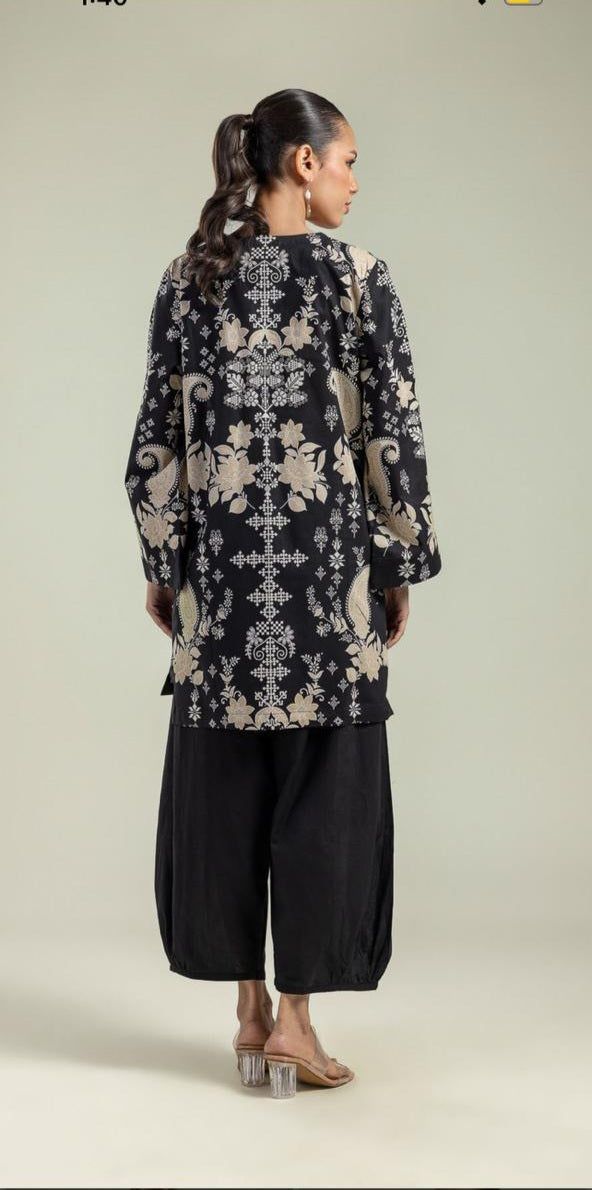 Khaadi | Printed | Lawn | 2-Piece | Ready to Wear | Black Pattern - Shopping Haul