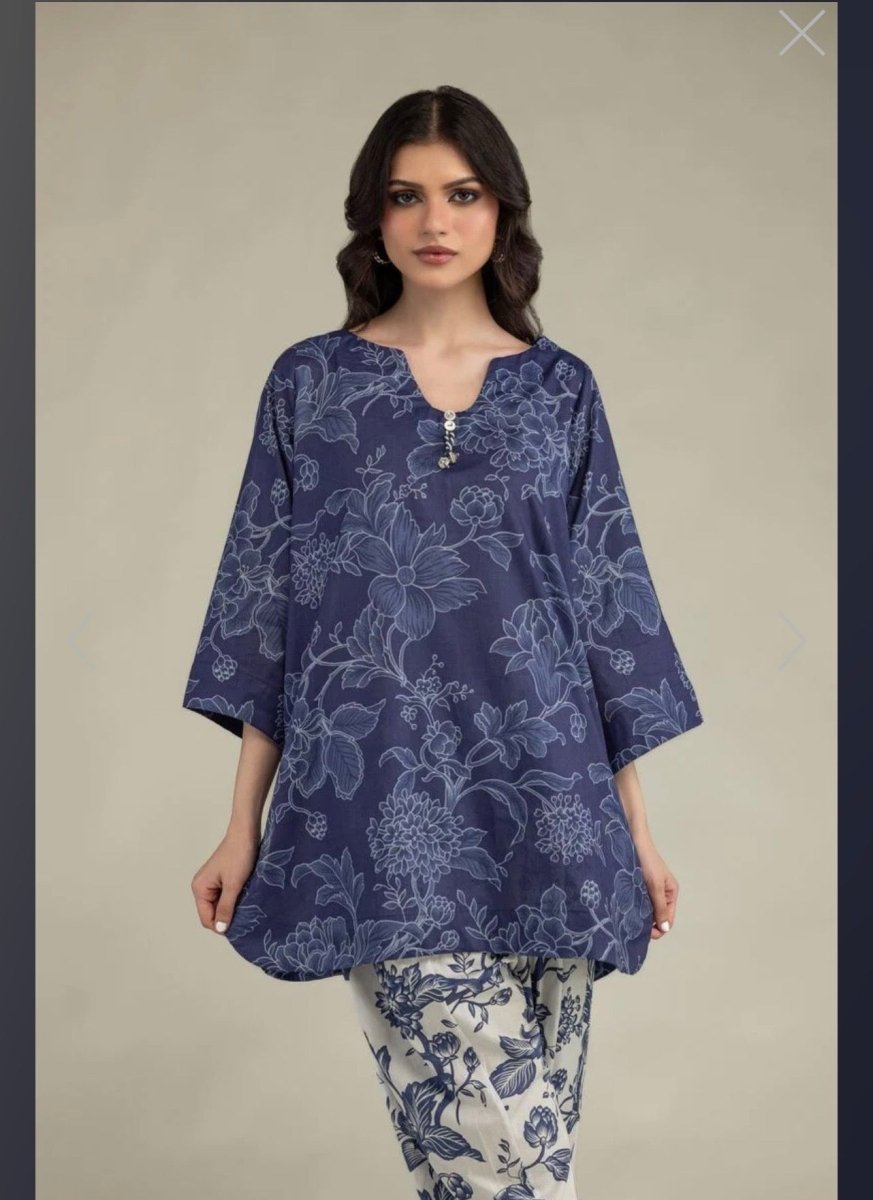 Khaadi | Printed | Lawn | 2-Piece | Ready to Wear | Blue White - Shopping Haul
