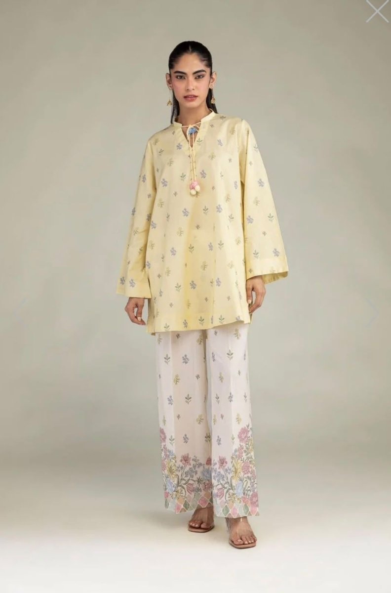 Khaadi | Printed | Lawn | 2-Piece | Ready to Wear | Butter Yellow - Shopping Haul