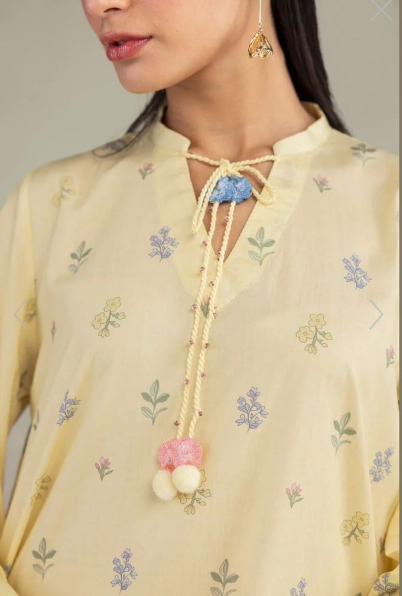 Khaadi | Printed | Lawn | 2-Piece | Ready to Wear | Butter Yellow - Shopping Haul