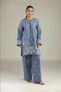 Khaadi | Printed | Lawn | 2-Piece | Ready to Wear | Ice Blue - Shopping Haul