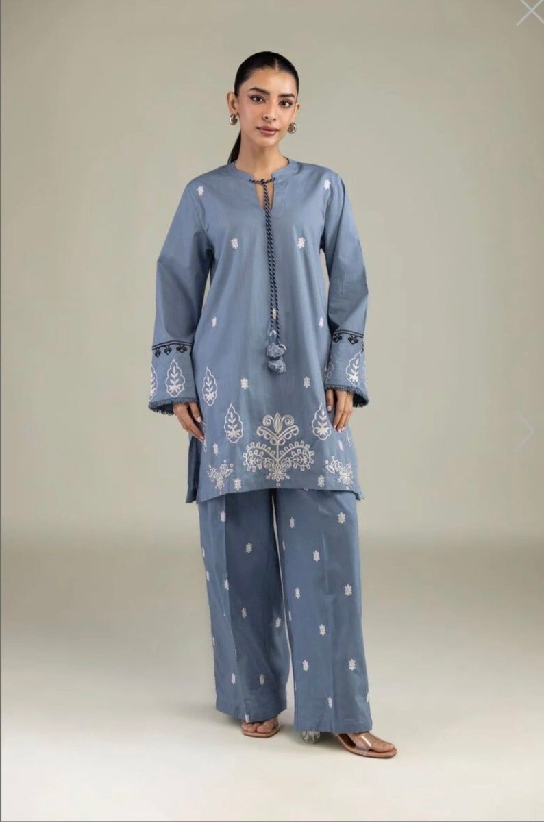 Khaadi | Printed | Lawn | 2-Piece | Ready to Wear | Ice Blue - Shopping Haul