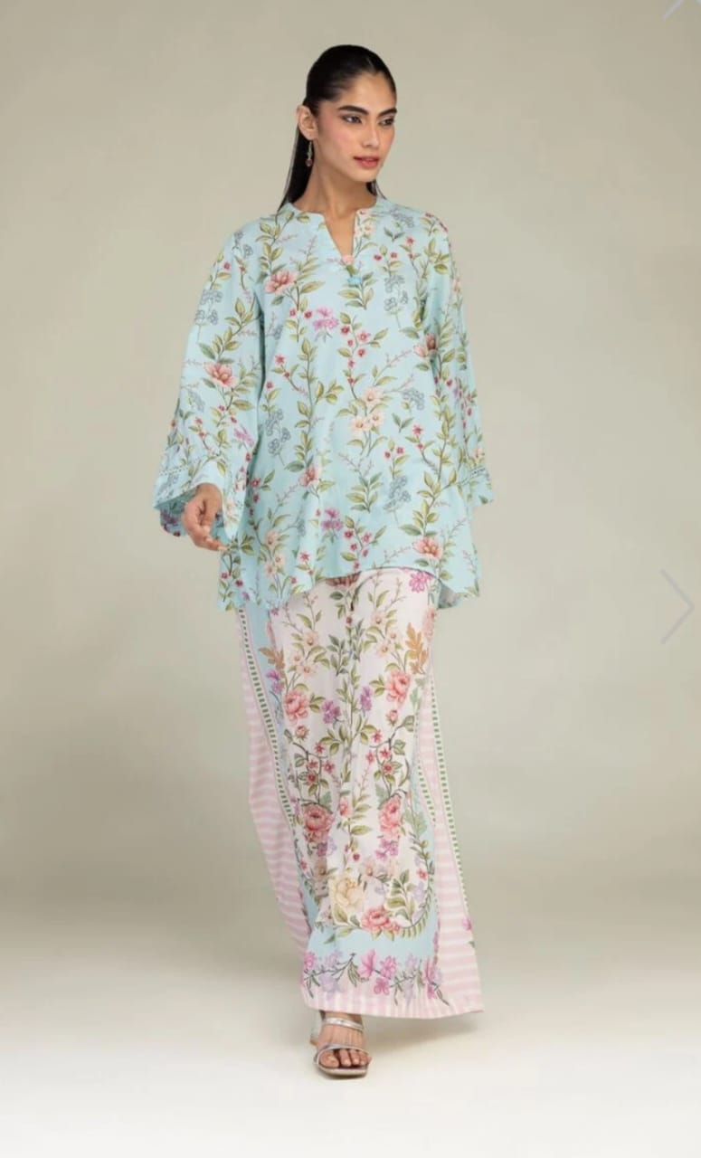 Khaadi | Printed | Lawn | 2-Piece | Ready to Wear | Sky Blue