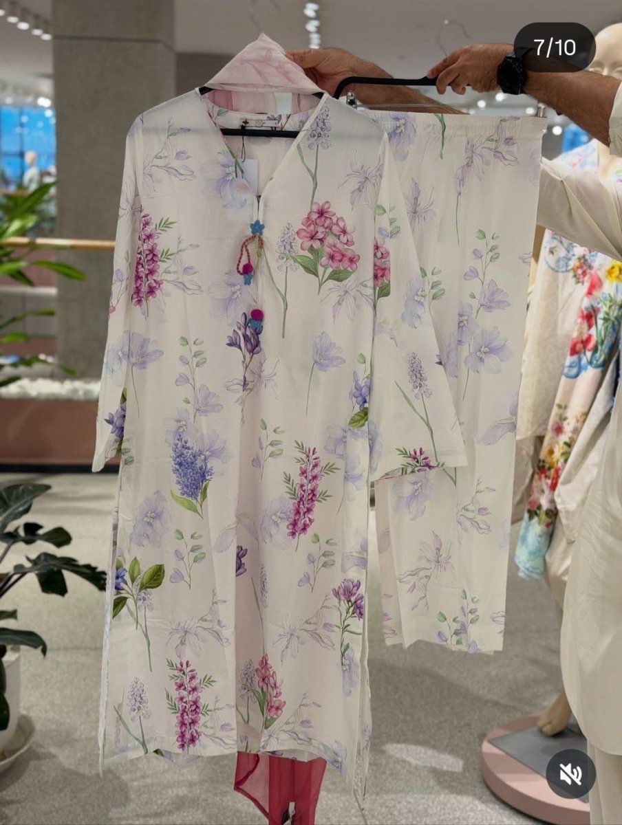 Khaadi | Printed | Lawn | 2-Piece | Ready to Wear | White