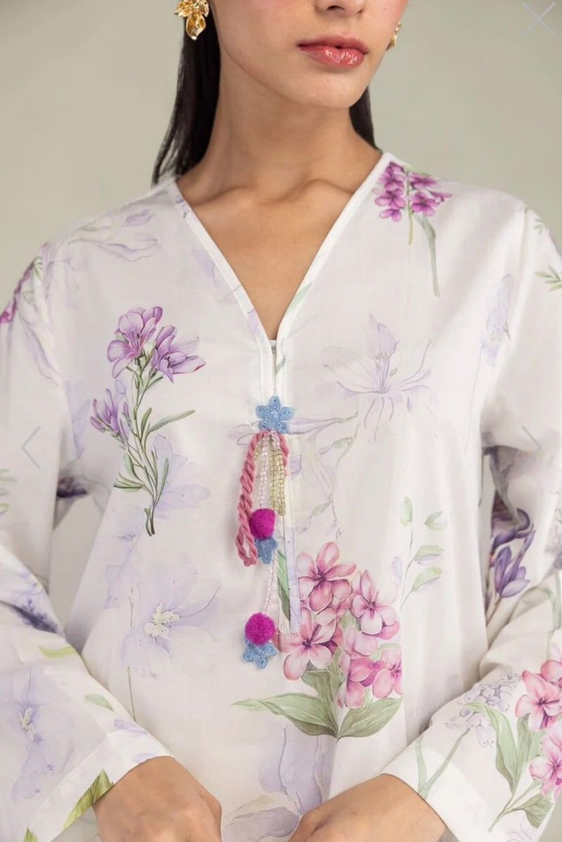 Khaadi | Printed | Lawn | 2-Piece | Ready to Wear | White