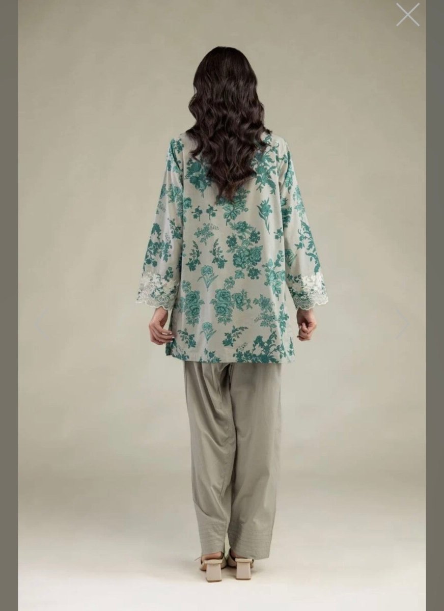 Khaadi | Printed | Lawn | 2-Piece | Ready to Wear | White Green - Shopping Haul