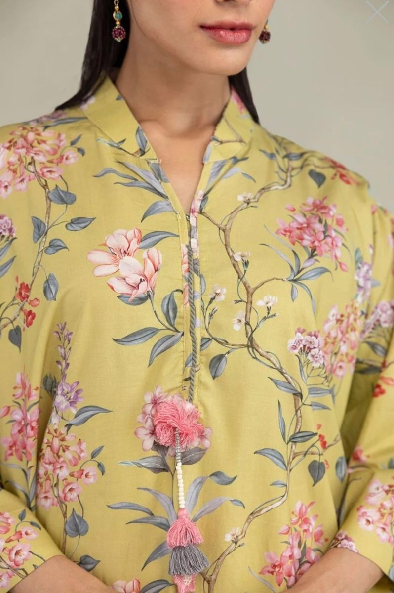 Khaadi | Printed | Lawn | 2-Piece | Ready to Wear | Yellow