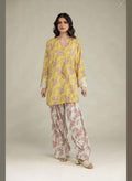 Khaadi | Printed | Lawn | 2-Piece | Ready to Wear | Yellow White - Shopping Haul