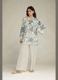 Khaadi | Printed | Lawn | 3-Piece | Ready to Wear | White Blue - Shopping Haul
