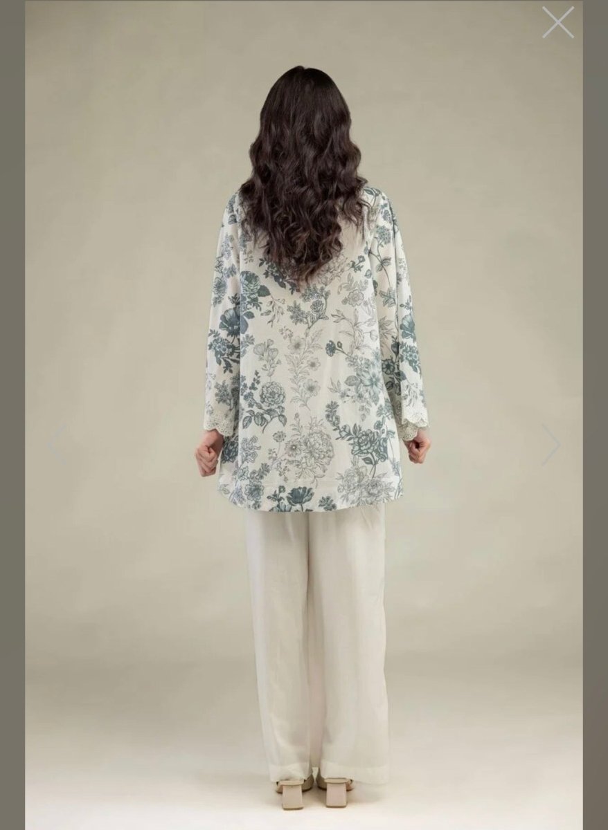 Khaadi | Printed | Lawn | 3-Piece | Ready to Wear | White Blue - Shopping Haul