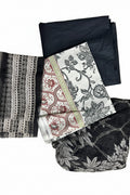 Maria B | Embroidered | Lawn | 3-Piece | Unstitched Suit | Black & White - Shopping Haul