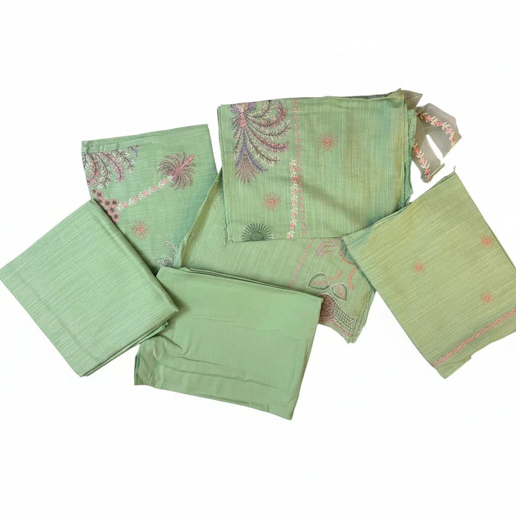Sana Safinaz | Embroidered | Khaddar | 3-Piece | Unstitched Suit | Mint - Shopping Haul