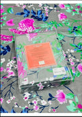 Sapphire Cotton King Size Bed Sheet Grey Multi - Shopping Haul