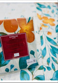 Sapphire | Floral | Bed Sheet | King Size | Blue Orange - Shopping Haul
