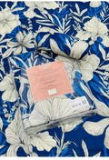 Sapphire | Printed | Bed Sheet | King Size | Blue White II - Shopping Haul